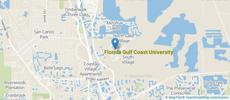 Florida Gulf Coast University Campus - Map Lg 