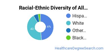 Racial-ethnic diversity of Allied Health Professions majors at Carrington College-Phoenix North