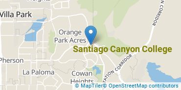 Location of Santiago Canyon College